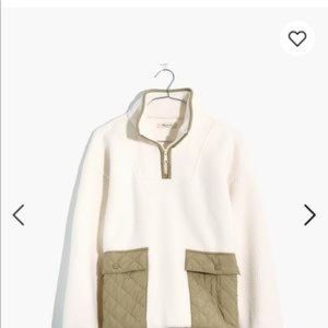 Madewell |  Fleece Quilted-Pocket Popover Jacket